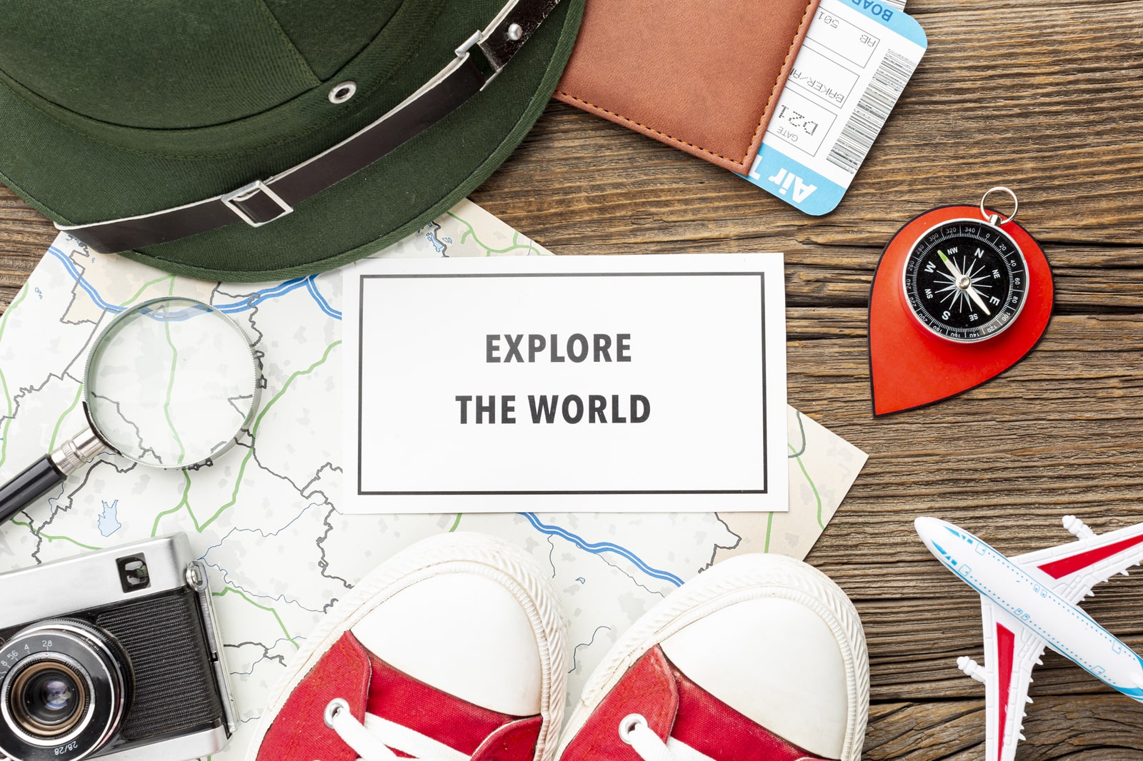 Graphic of attributes of local and international travel that are also valid for campers and tourists.