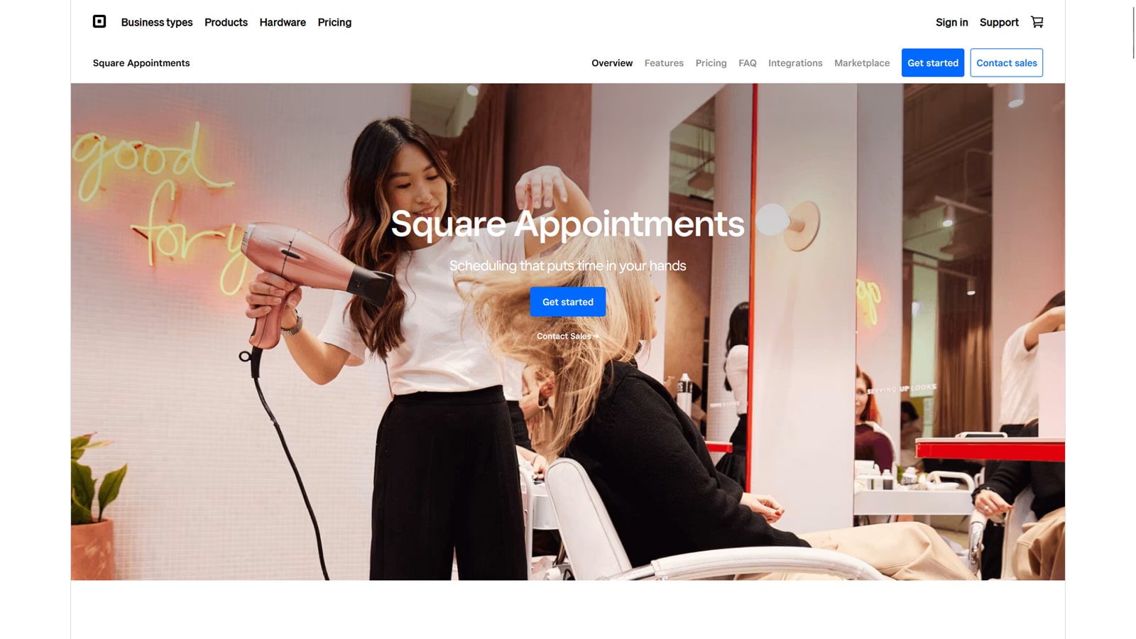 Photograph of Square Appointments, one of Calendly alternatives with automated email and SMS reminders.