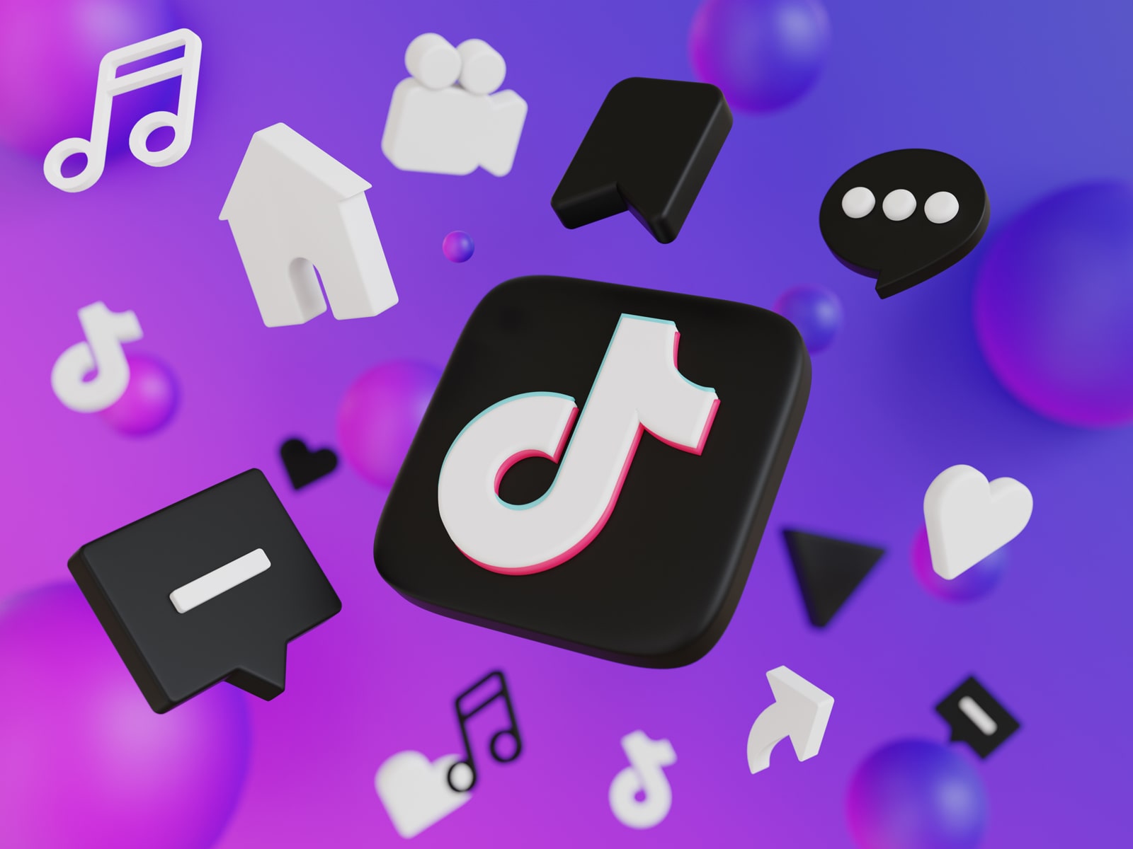 Graphic of TikTok as one of the popular social media platforms used for campground marketing.