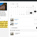 WordPress Booking Calendar - Frontend