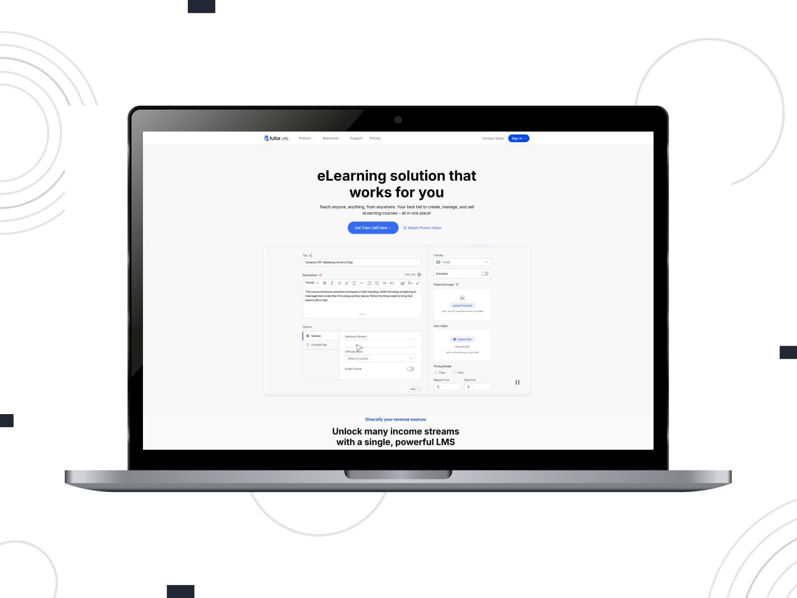 Image of Tutor LMS with Zoom Integration, a WordPress-based learning platform plugin with attendance tracking.