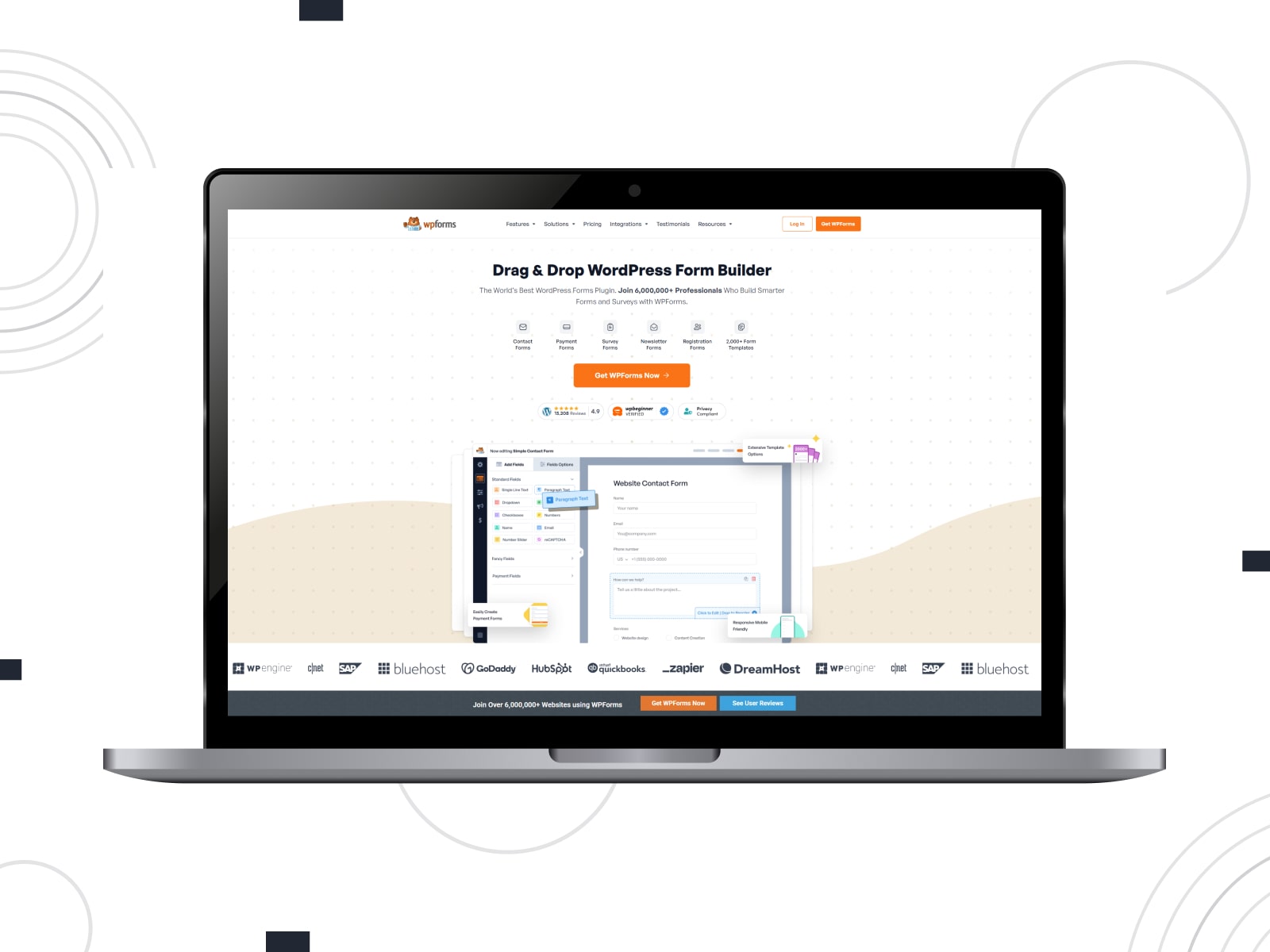 Figure of Zoom Integration for WPForms, a plugin suitable for Zoom meeting registration and webinars with automatic meeting link sharing.