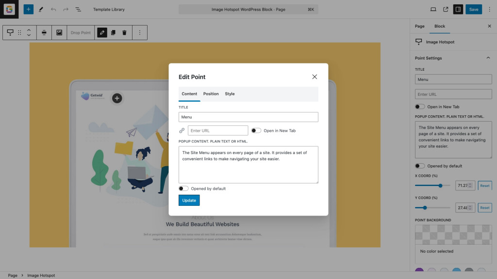 Image Hotspot Block