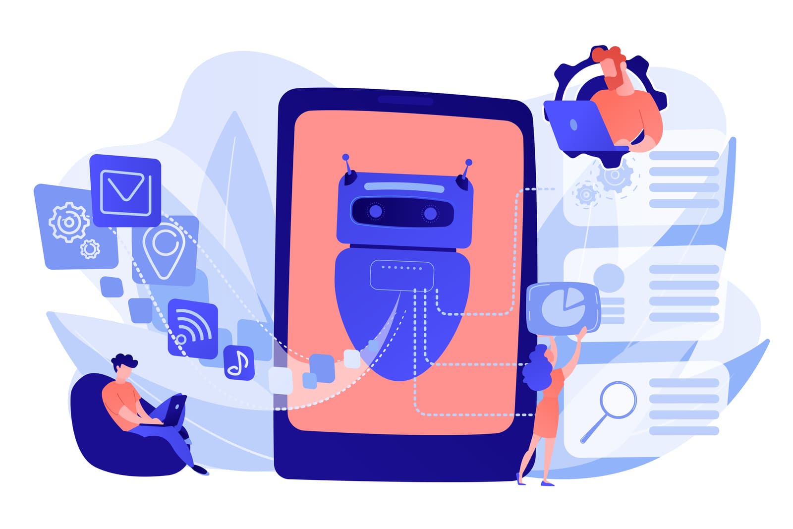 Picture of people using the power of AI, depicting the potential of WordPress AI plugin options.