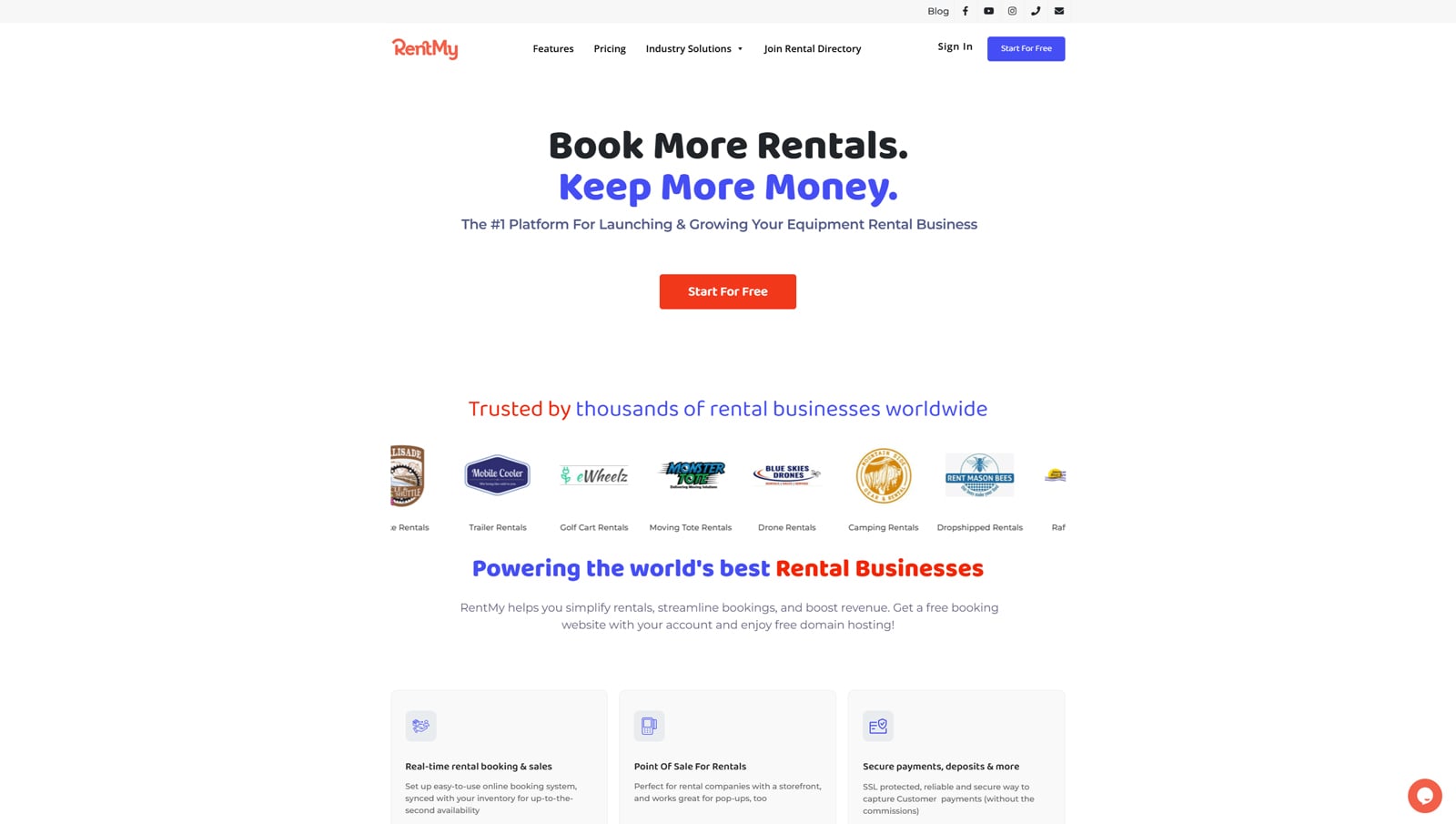 Illustration of RentMy, another rental platform WordPress plugin with booking rules customization.