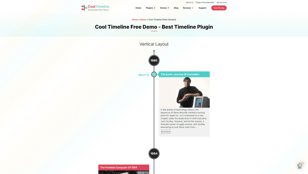 Top Free WordPress Timeline Plugins for Your WordPress Site - MotoPress