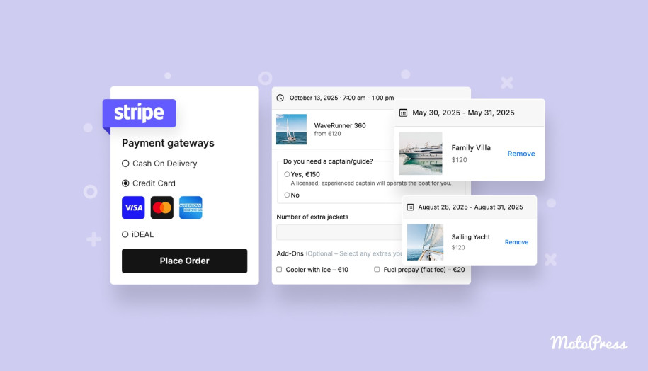Stripe for Booking Calendar featured image.