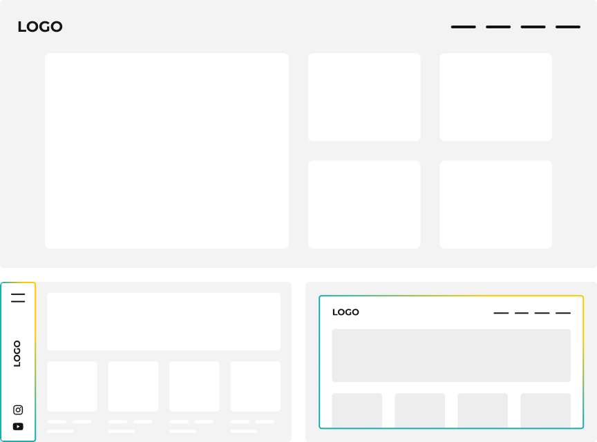 Vacation Rental Website Template with 3 Modern Website Header Styles