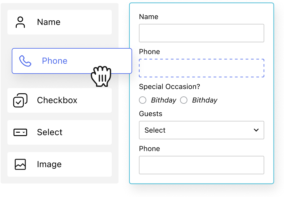 Drag-and-Drop Booking Form Builder
