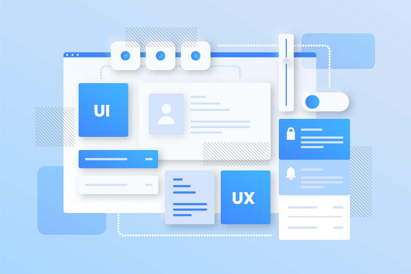 Photograph of a concept of UI and UX design used in the comparison of Hello Elementor vs Astra solutions.