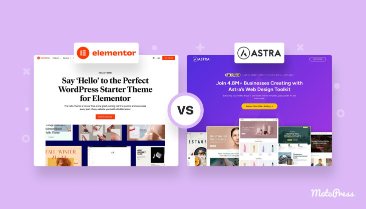 Hello Elementor vs Astra: Top Features & Differences - MotoPress