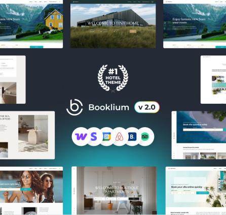 Booklium – Transform Your B&B Business with Multipurpose WordPress Theme