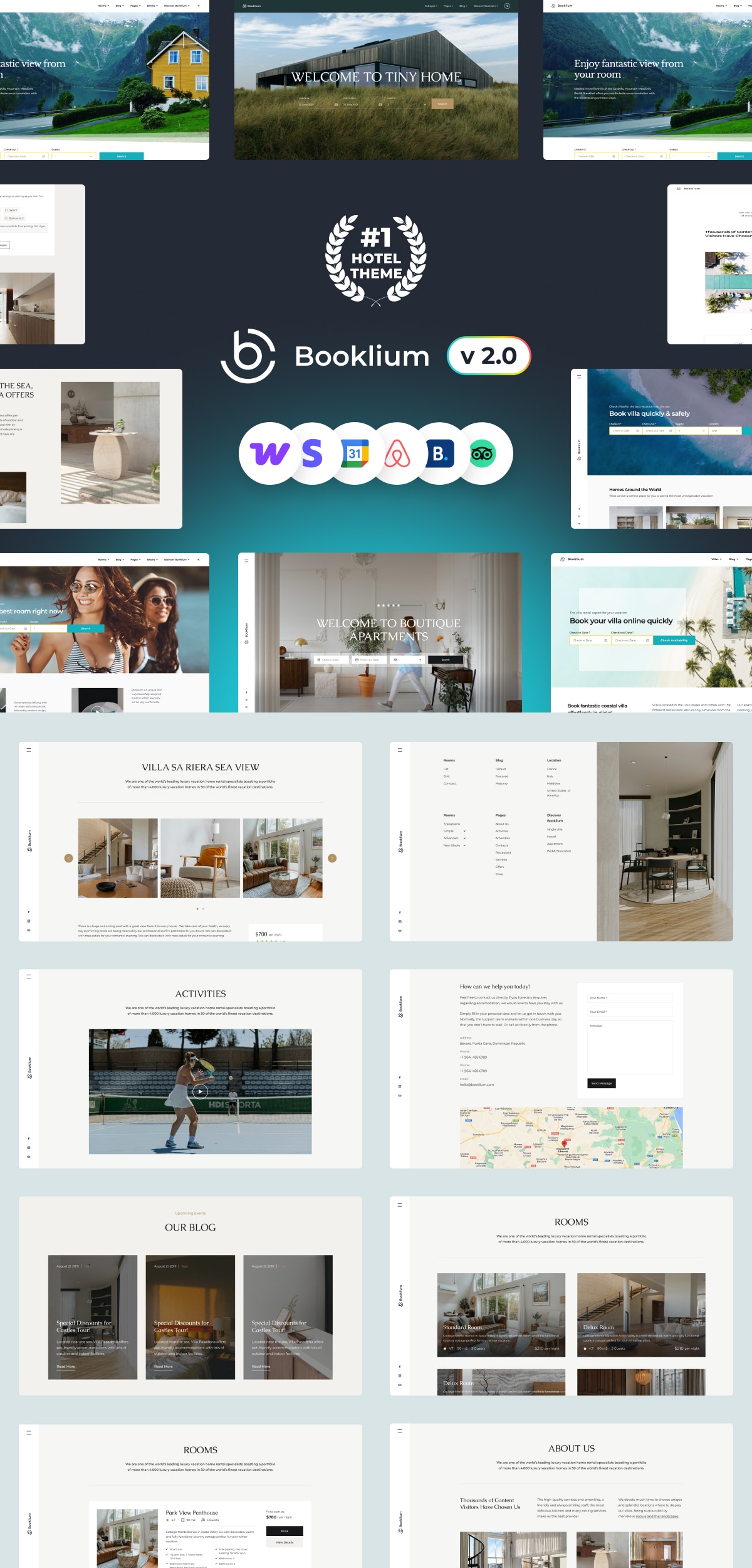 Premium Bed and Breakfast WordPress Theme for B&Bs and Rentals