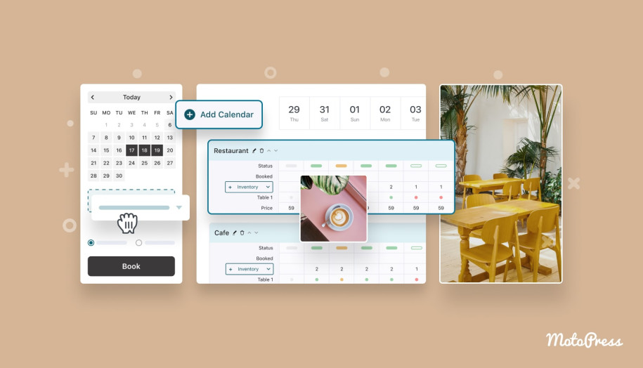 Featured image of WordPress restaurant booking calendar plugin.