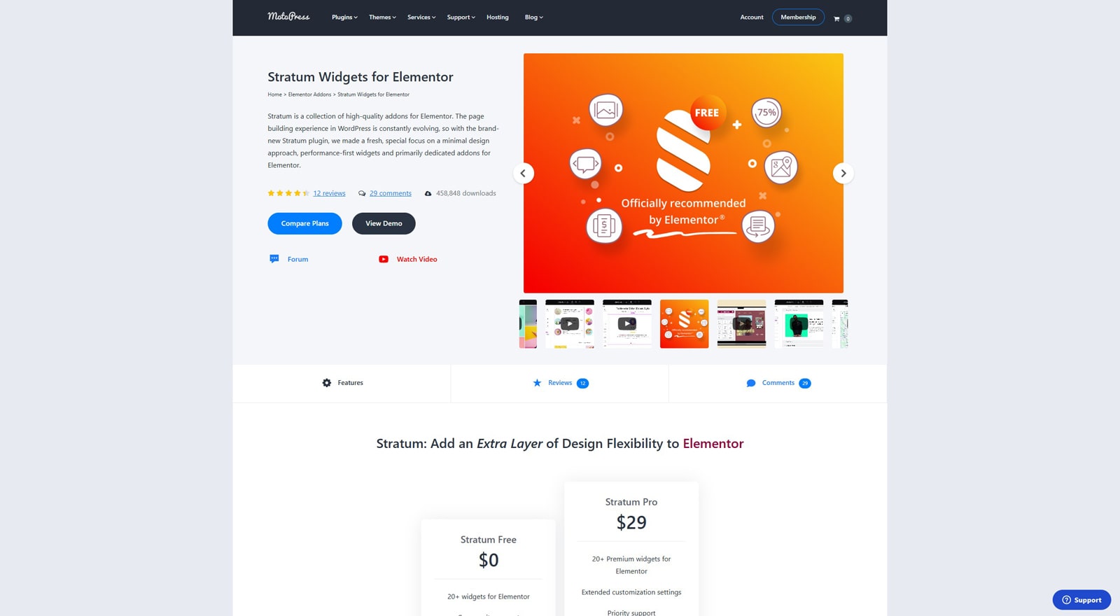 Picture of Stratum, one of WordPress animation plugins with Lottie animation support.