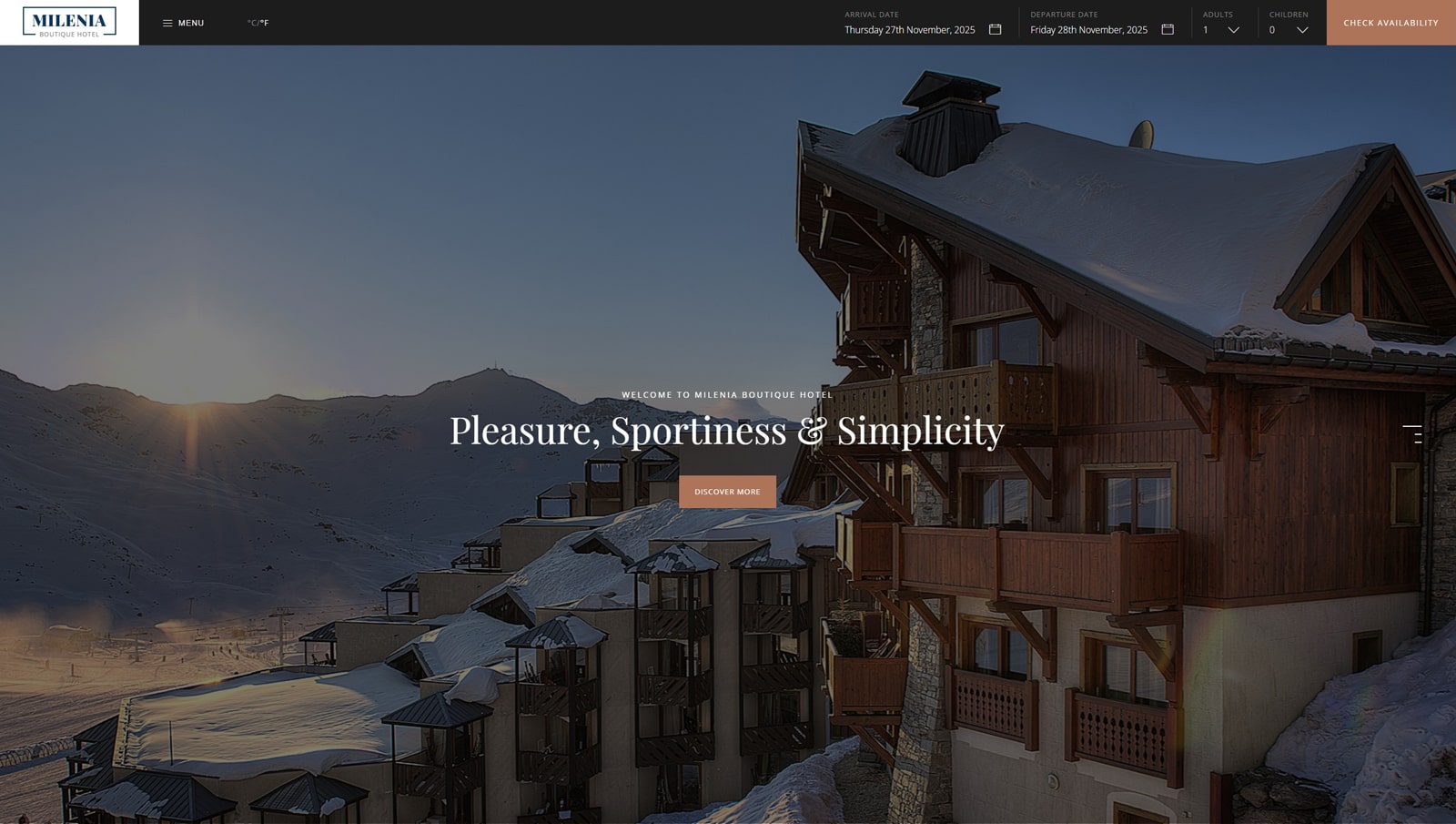 Visual of Milenia, a varied WordPress theme for STR management with 5 well-designed and responsive demos.