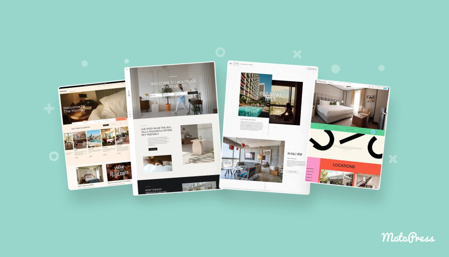 Examples of boutique hotel designs.