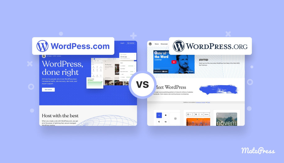 Wp.org vs Wp.com comparison.