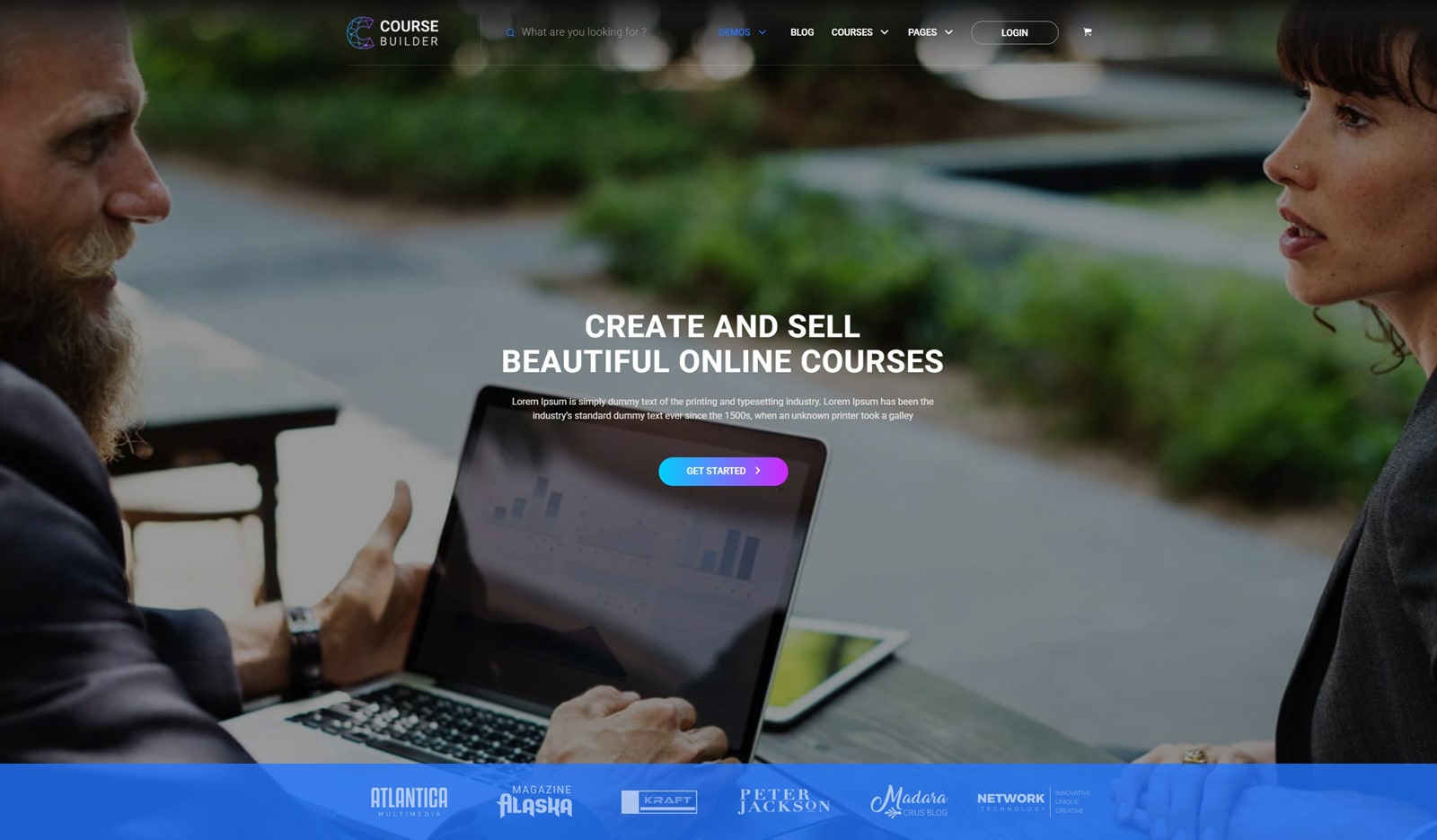 Visual of Course Builder, an online course WordPress solution with a pack of premium essential addons for LearnPress.