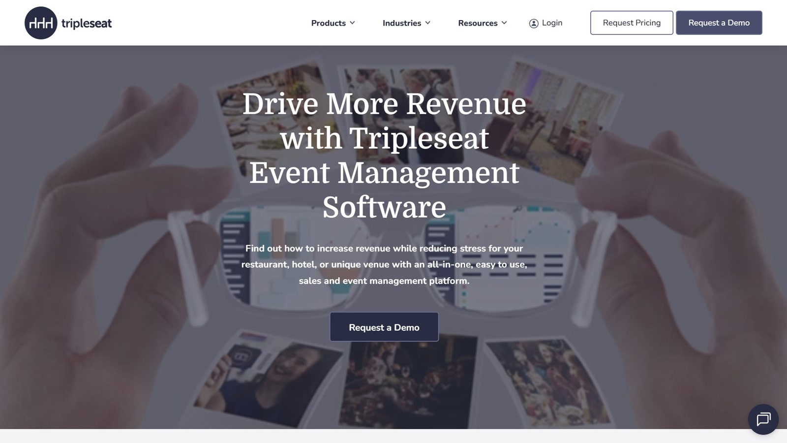Portrait of Tripleseat, venue scheduling software with a client collaboration platform.