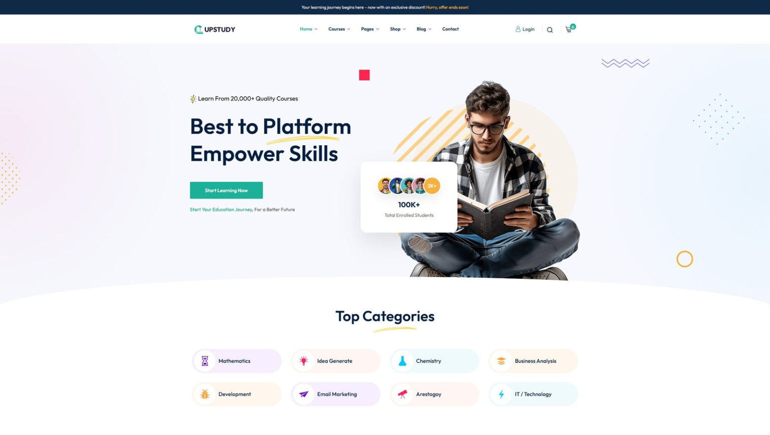 Top 20 WordPress LMS Theme Options and Designs - MotoPress
