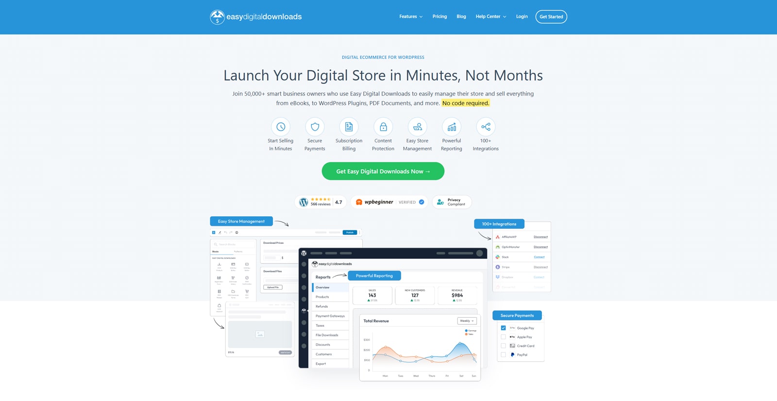 Photograph of Easy Digital Downloads, an easy-to-use WordPress plugin for those willing to learn how to sell a gym membership.