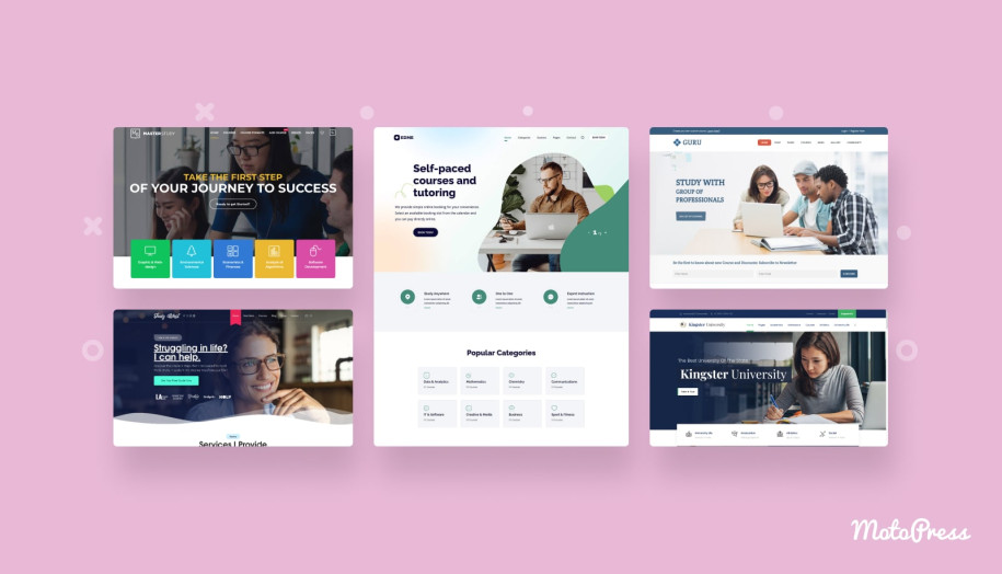 Featured image of top-rated WordPress LMS themes.