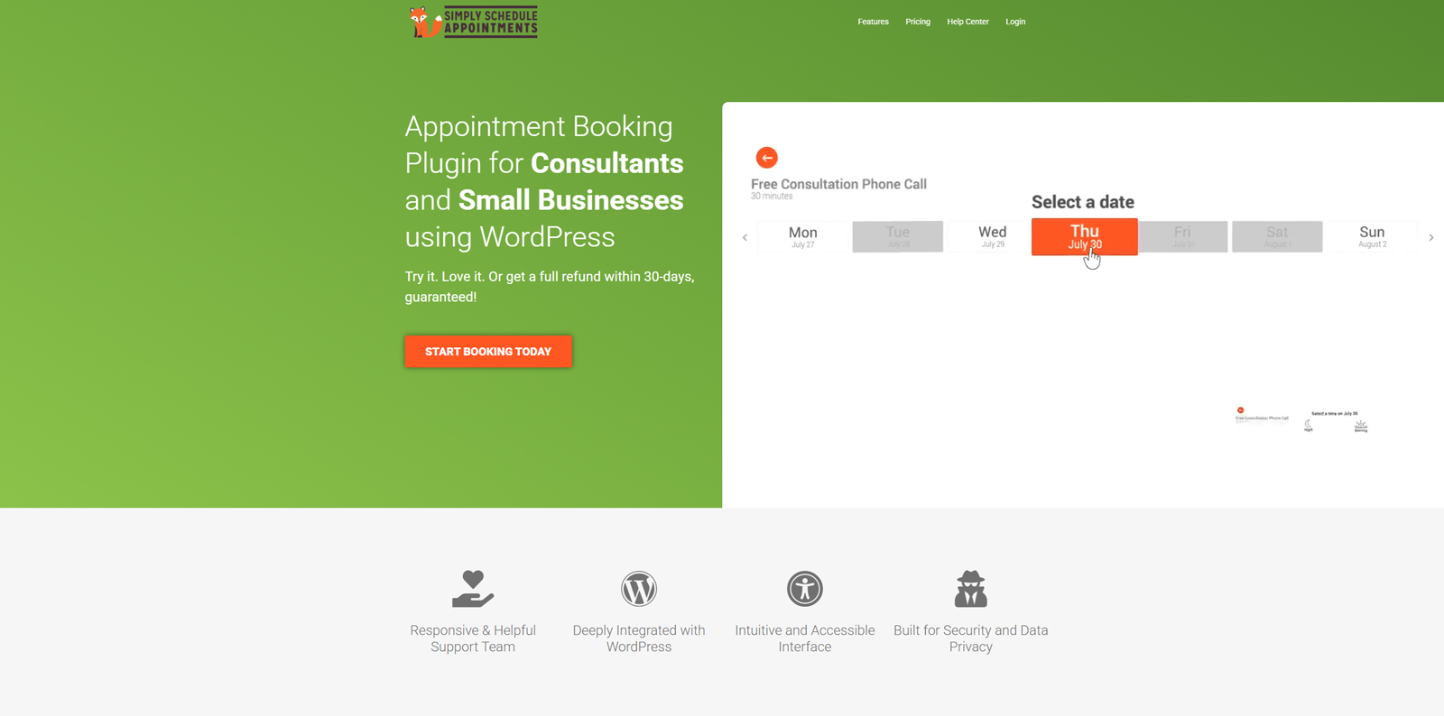Picture of Simply Schedule Appointments, a reliable appointment booking plugin with easy data import and export.