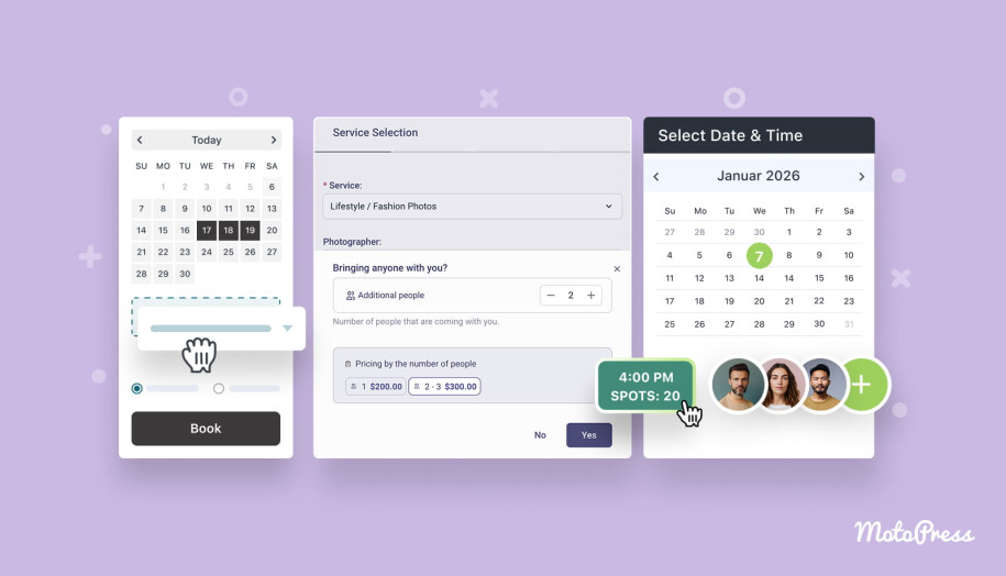 WordPress Group Booking plugins.