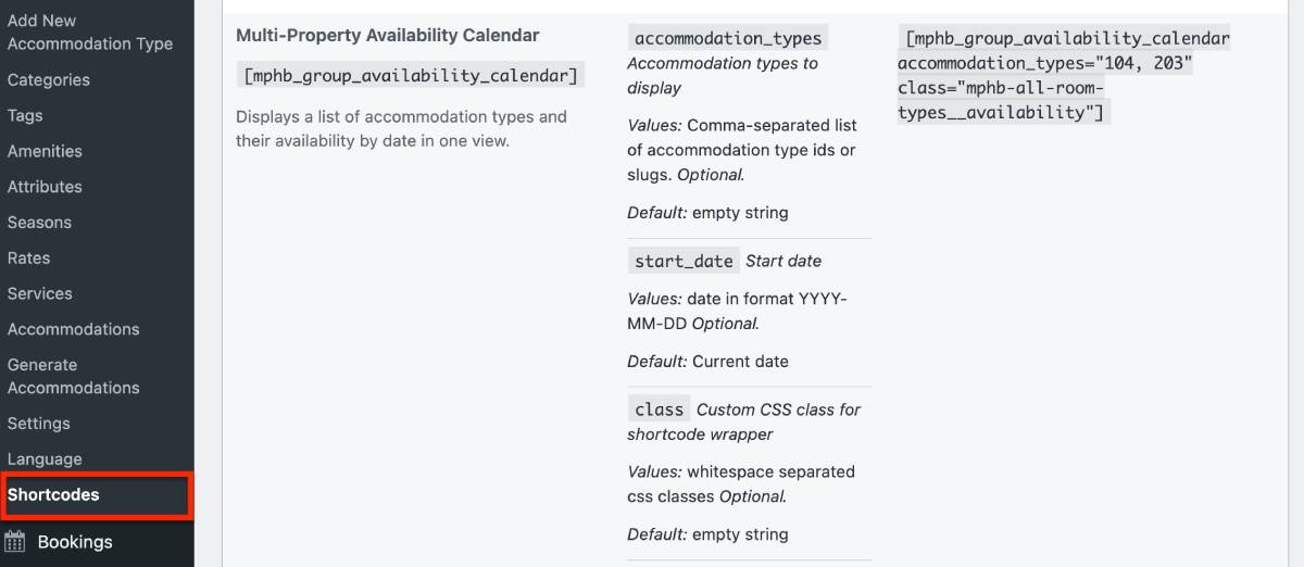 multi property overview shortcode.