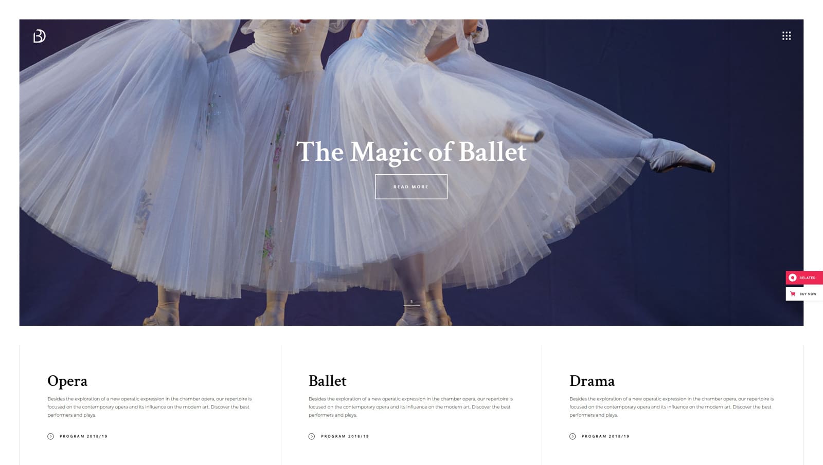 Image of Bard, one of the best WordPress themes for artists, with Slider Revolution and Tickera plugins included.