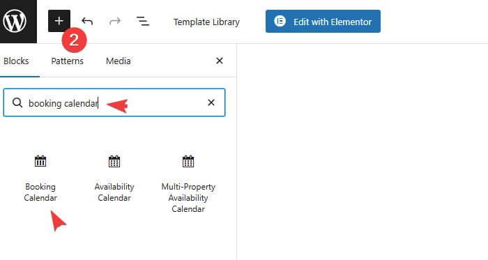 Visual of adding the calendar by using the best WordPress inventory management plugin and its Gutenberg block.