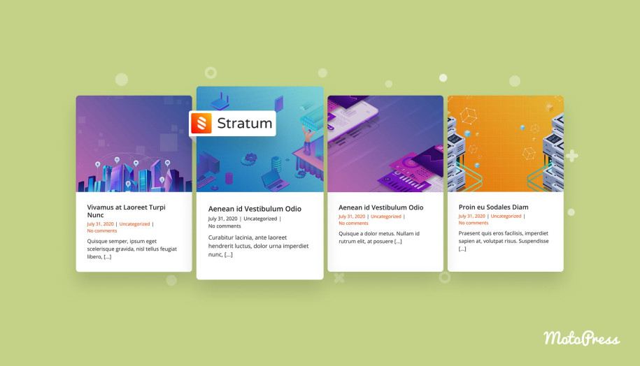Elementor blog posts grid and carousel by stratum.