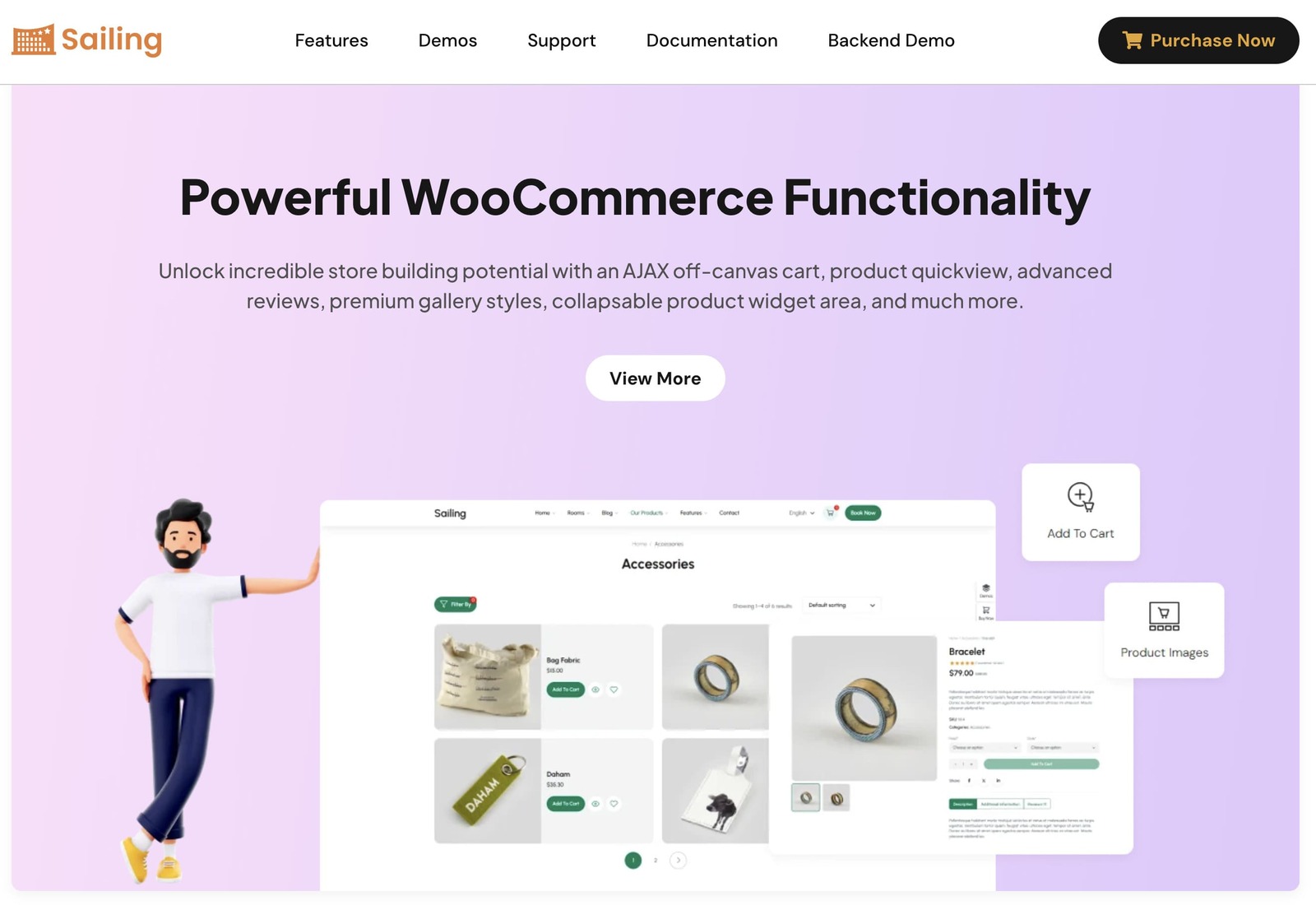 Screenshot of WooCommerce WP Hotel Booking functionality.