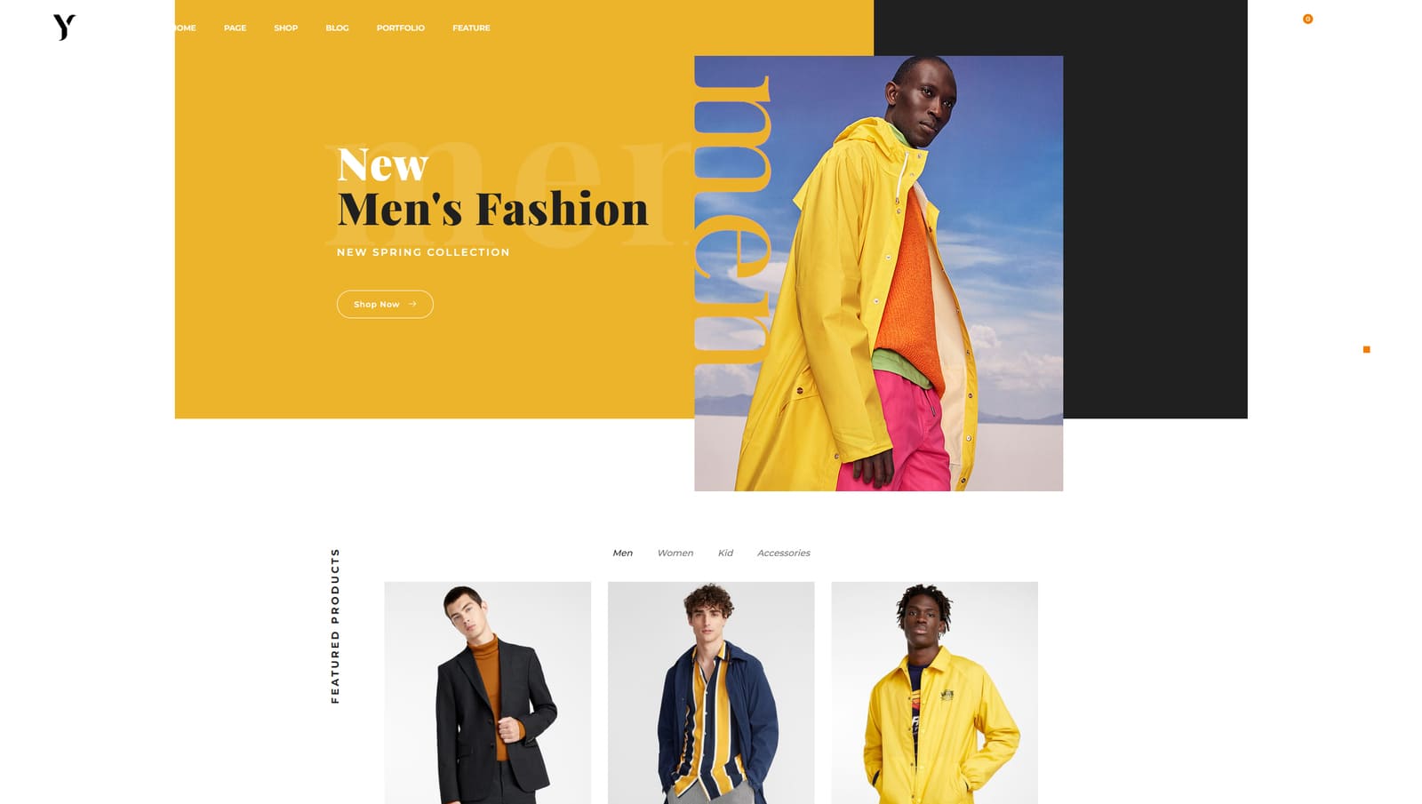 Illustration of Yoome, one of the modern WooCommerce themes with product compare & wishlist.