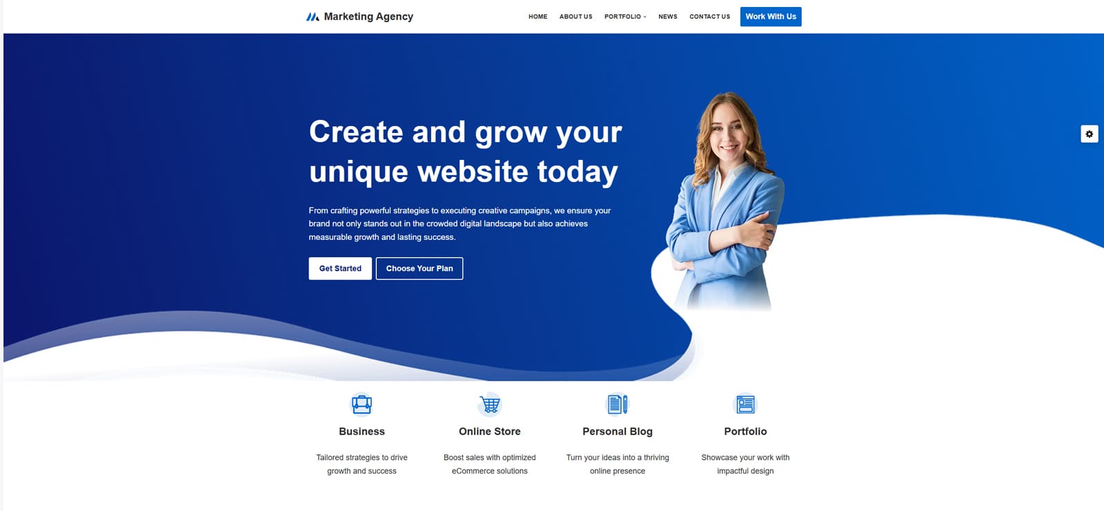 Image of Neve, a modern and responsive WordPress theme with 110+ ready-made website demos.