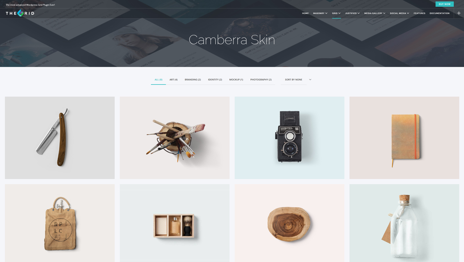 Illustration of The Grid, one of the best WordPress gallery plugins with a touch carousel & slider.