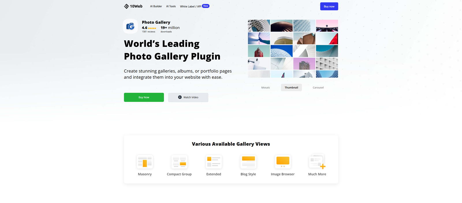 Picture of Photo Gallery by 10Web, one of the best WordPress gallery plugins with a powerful lightbox.