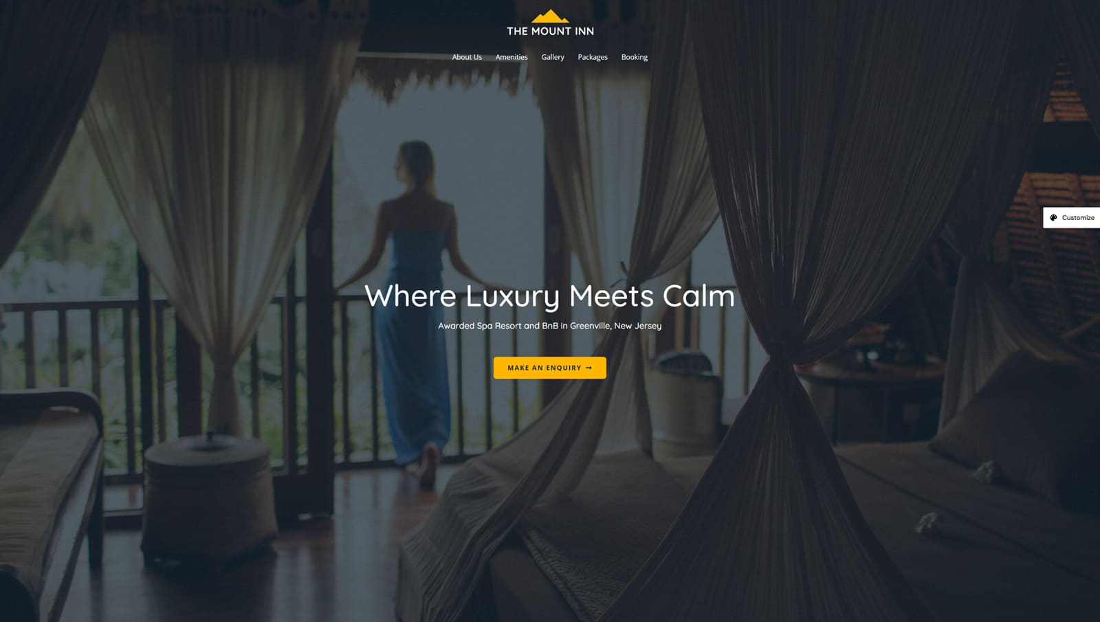 Photograph of Astra, one of the hotel booking WordPress themes with 11 color schemes.