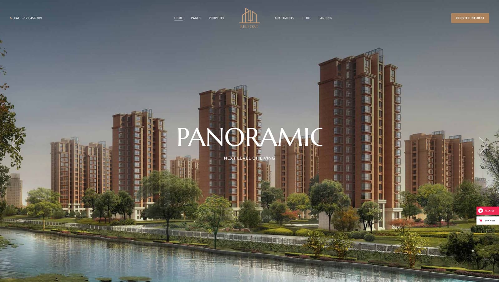 Representation of Belfort, a WordPress theme built for single property rental websites with an easy-to-use admin interface.