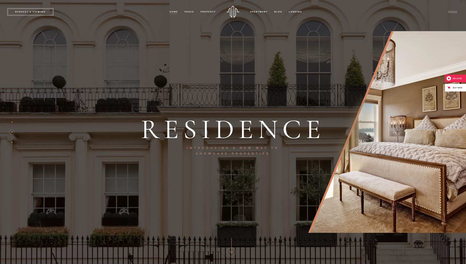 Picture of Hendon, one of the hotel booking WordPress themes with RTL support.