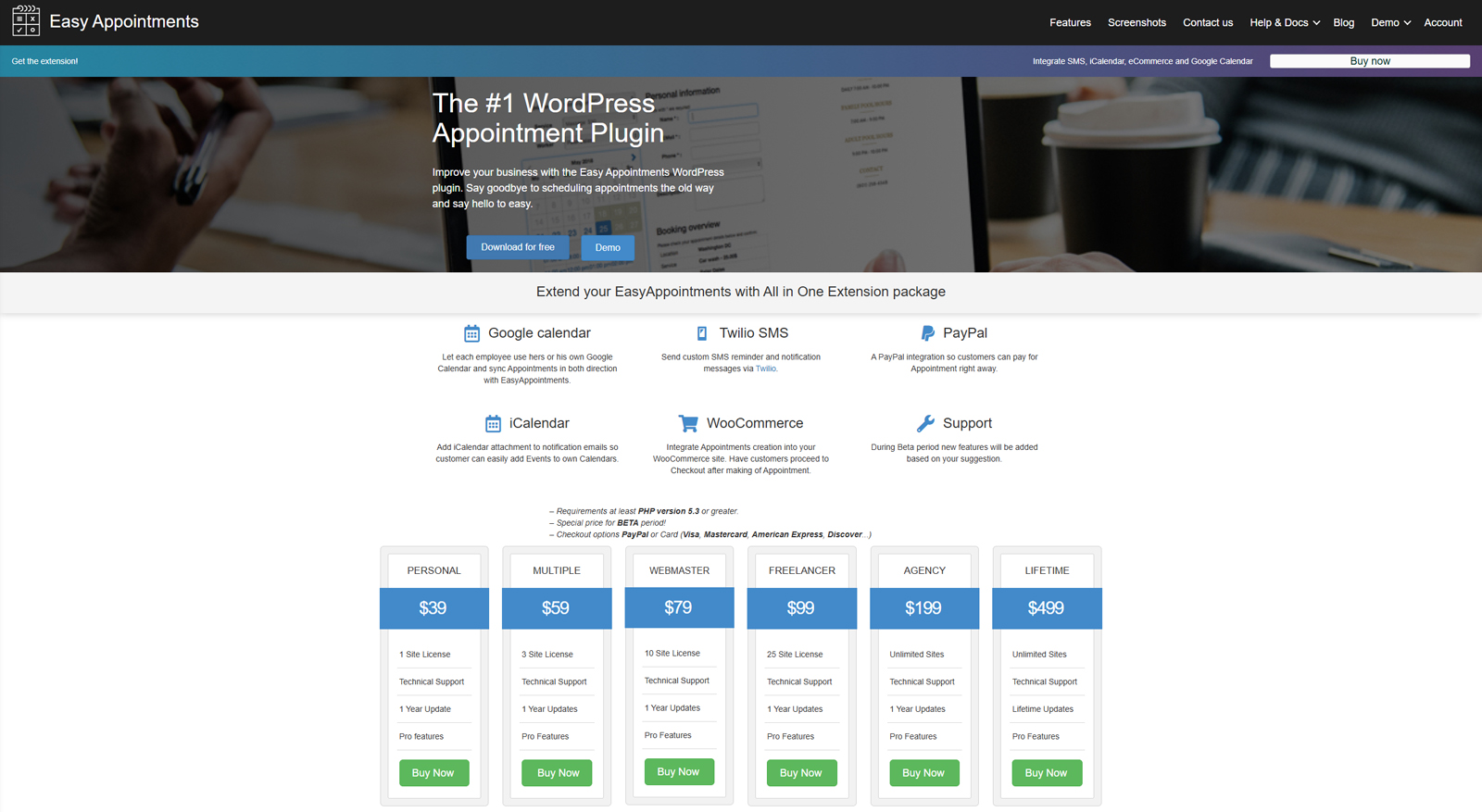 Illustration of Easy Appointments, the best WordPress time slot booking plugin with a responsive calendar layout.