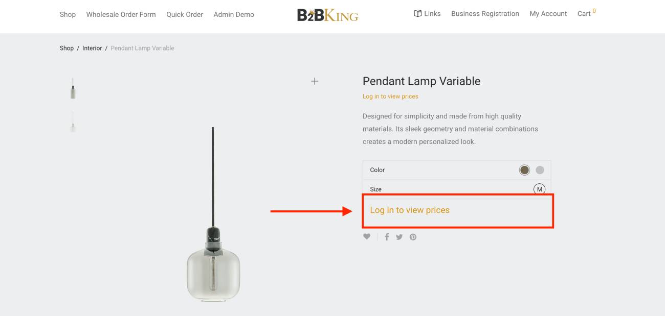B2BKing log in to view prices.