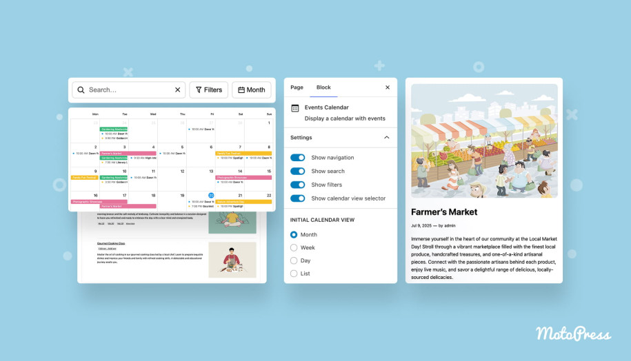 Widgets for the Events Calendar plugin.