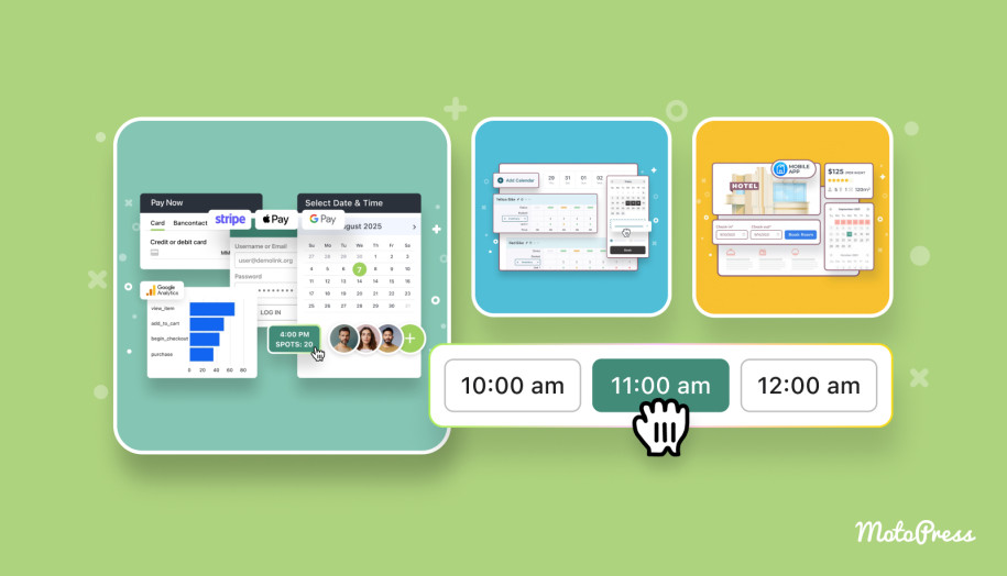 Featured image of the best WordPress time slot booking plugins.