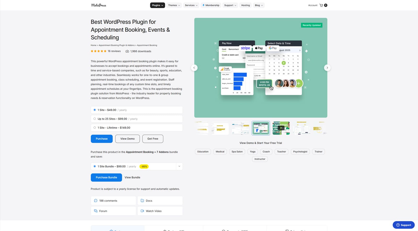 Photo of Appointment Booking plugin, a powerful tool for managing service reservations.