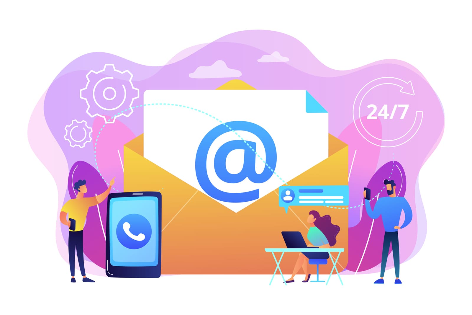 Graphic of email marketing tools applicable to modern events.