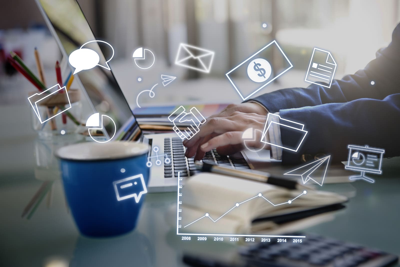 Picture of various techniques that can be used for virtual event marketing.