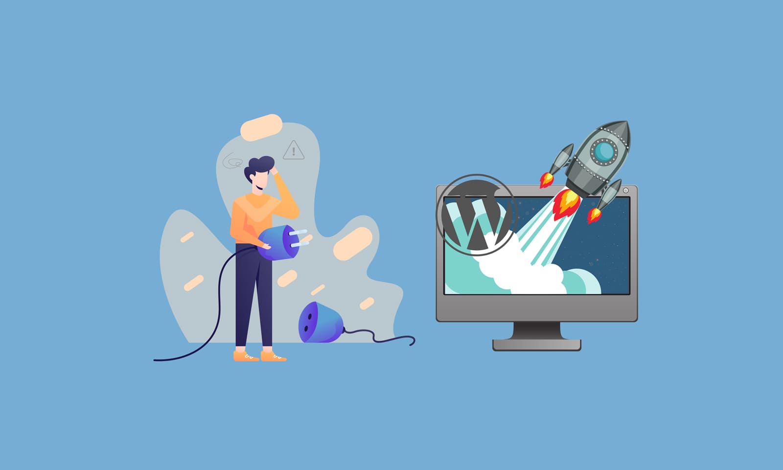 Graphic of plugins built to enhance your WordPress hotel website.