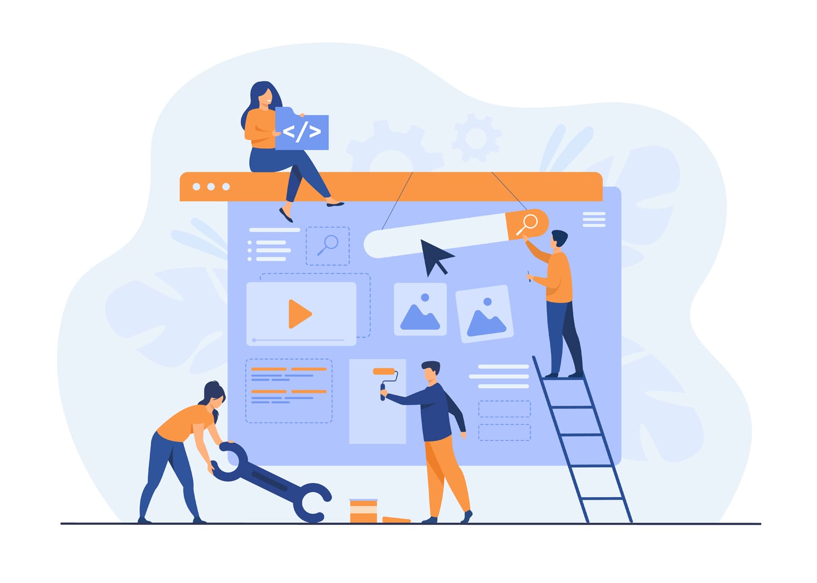 Visual of a custom web project that is your hotel website.